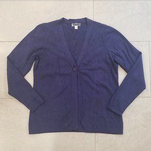 Charter Club navy blue open cardigan